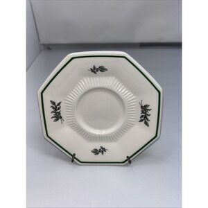 NIKKO Ceramic Christmastime Collection Vintage Tea Saucers 1980's 6inch (Japan)